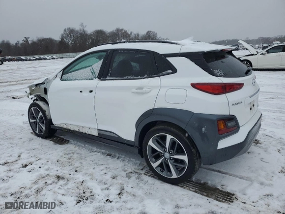 2021 Hyundai Kona Limited with VIN KM8K3CA53MU731771, listed as a Copart auction lot 43697275 with 43,539 mi miles and Salvage Title. Bid and sale history available at carsss.com. Image 2.