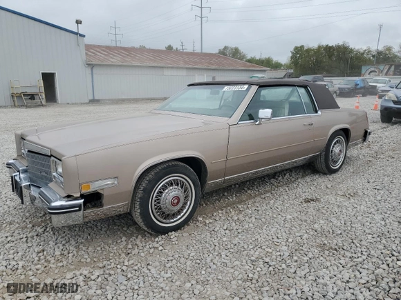 1985 Cadillac Eldorado with VIN 1G6EL5788FE655155, listed as a Copart auction lot 73223134 with 68,676 mi miles and Clean Title. Bid and sale history available at carsss.com. Image 1.