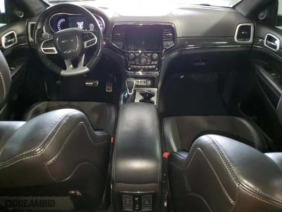 2021 Jeep Grand Cherokee SRT with VIN 1C4RJFDJ5MC667774, listed as a Copart auction lot 42484435 with 43,387 mi miles and Salvage Title. Bid and sale history available at carsss.com. Image 8.
