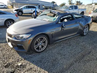 2014 BMW 4 Series 428i with VIN WBA3N7C58EF718587, listed as a Copart auction lot 46318375 with 82,454 mi miles and Salvage Title. Bid and sale history available at carsss.com. Image 1.