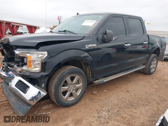 2020 Ford F-150 XL with VIN 1FTEW1CP9LFC54360, listed as a IAAI auction lot 41372090 with 34,536 mi miles. Bid and sale history available at carsss.com. Image 2.