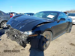 2021 Ford Mustang EcoBoost with VIN 1FA6P8TH7M5120138, listed as a IAAI auction lot 41280669 with 46,850 mi miles. Bid and sale history available at carsss.com. Image 2.