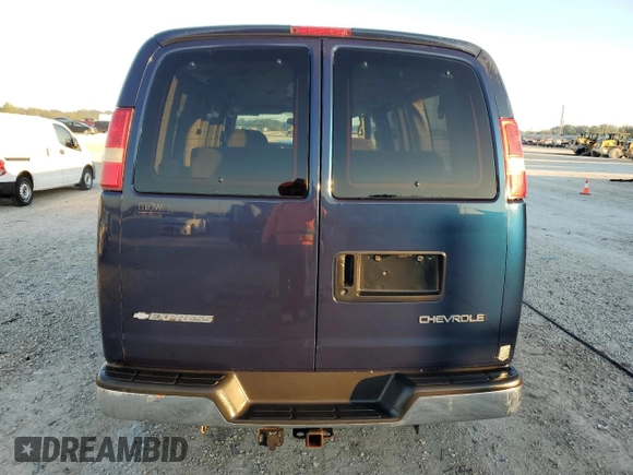 2005 Chevrolet Express Cargo Van YF7 Upfitter with VIN 1GBFG15T151233714, listed as a Copart auction lot 82413694 with 299,509 mi miles and Salvage Title. Bid and sale history available at carsss.com. Image 6.