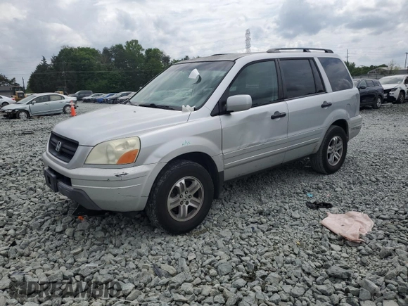 2005 Honda Pilot EX-L z VIN 2HKYF18735H570447, wystawiony jako Copart lot #53534485 z przebiegiem 339 522 mil mil oraz Szkoda całkowita • Salvage title. Historia ofert i sprzedaży dostępna na DreamBid. Obrazek 1.