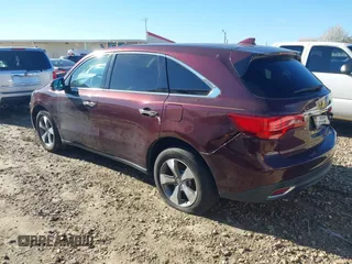 2016 Acura MDX with VIN 5FRYD4H25GB043943, listed as a IAAI auction lot 41731449 with 149,648 mi miles. Bid and sale history available at carsss.com. Image 3.
