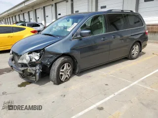 2006 Honda Odyssey EX z VIN 5FNRL38416B446272, wystawiony jako Copart lot #57165545 z przebiegiem 219 042 mil mil oraz Szkoda całkowita • Salvage title. Historia ofert i sprzedaży dostępna na DreamBid. Obrazek 1.