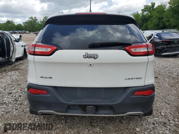 2016 Jeep Cherokee Limited z VIN 1C4PJMDS9GW129487, wystawiony jako Copart lot #57803595 z przebiegiem 121 123 mil mil oraz Szkoda całkowita • Salvage title. Historia ofert i sprzedaży dostępna na DreamBid. Obrazek 6.