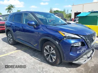 2023 Nissan Rogue SV with VIN 5N1BT3BB9PC794095, listed as a IAAI auction lot 42192868 with 54,503 mi miles. Bid and sale history available at carsss.com. Image 1.