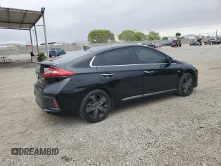 2017 Hyundai Ioniq Limited with VIN KMHC85LC4HU036119, listed as a Copart auction lot 55686595 with 326,888 mi miles and Salvage title. Bid and sale history available at DreamBid. Image 3.