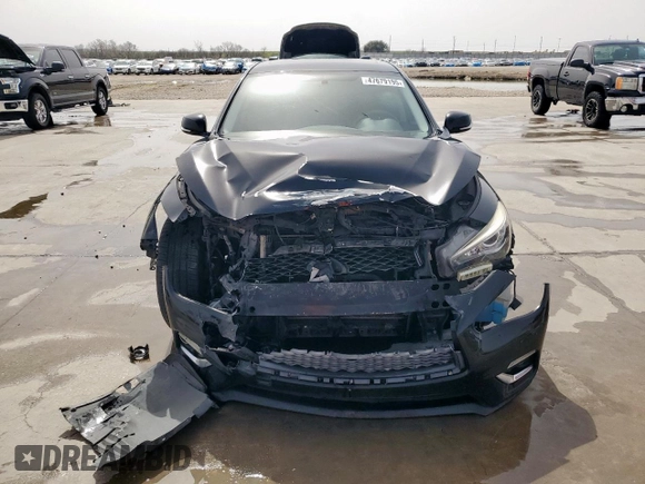 2018 Infiniti Q50 3.0t LUXE with VIN JN1EV7AP5JM357263, listed as a Copart auction lot 47679195 with 162,430 mi miles and Salvage Title. Bid and sale history available at carsss.com. Image 5.