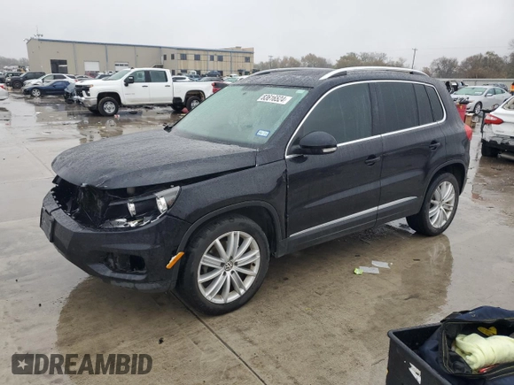 2013 Volkswagen Tiguan SE with VIN WVGAV3AX3DW617393, listed as a Copart auction lot 83616524 with 119,260 mi miles and Salvage title. Bid and sale history available at DreamBid. Image 1.