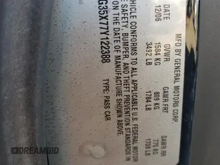 2007 Pontiac Solstice GXP z VIN 1G2MG35X77Y122388, wystawiony jako Copart lot #44040685 z przebiegiem 95 386 mil mil oraz Szkoda całkowita • Salvage title. Historia ofert i sprzedaży dostępna na DreamBid. Obrazek 13.