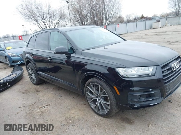 2019 Audi Q7 Prestige with VIN WA1VAAF79KD004597, listed as a IAAI auction lot 41865780 with 103,448 mi miles. Bid and sale history available at carsss.com. Image 1.