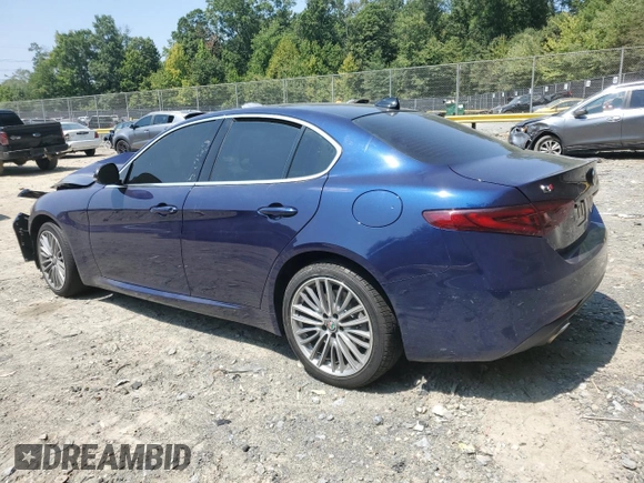 2020 Alfa Romeo Giulia Ti with VIN ZARFANBN6L7636081, listed as a Copart auction lot 67724104 with 0 mi miles and Salvage Title. Bid and sale history available at carsss.com. Image 2.