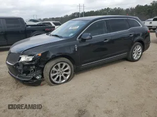 2014 Lincoln MKT with VIN 2LMHJ5FKXEBL53440, listed as a Copart auction lot 49063455 with 207,928 mi miles and Salvage Title. Bid and sale history available at DreamBid. Image 1.