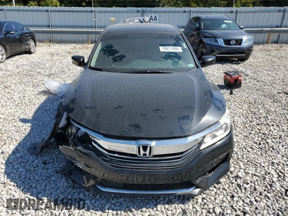2017 Honda Accord Sedan LX with VIN 1HGCR2F39HA238002, listed as a Copart auction lot 74811494 with 154,930 mi miles and Salvage Title. Bid and sale history available at carsss.com. Image 5.