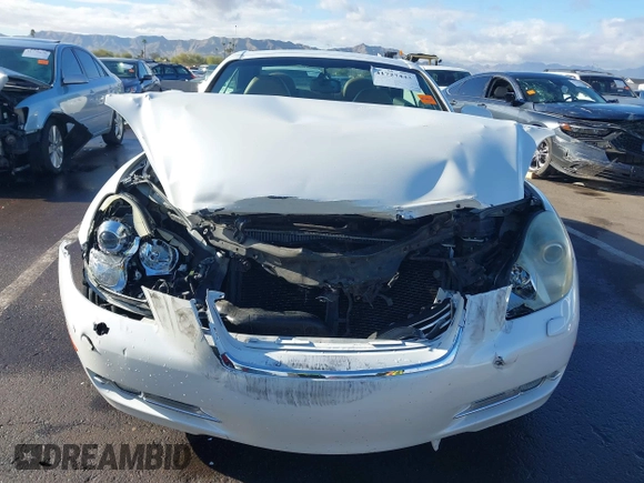 2008 Lexus SC 430 with VIN JTHFN45Y489016838, listed as a IAAI auction lot 41727443 with 136,414 mi miles and . Bid and sale history available at carsss.com. Image 6.