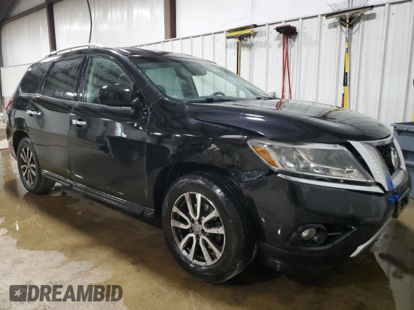 2015 Nissan Pathfinder S with VIN 5N1AR2MM5FC635656, listed as a Copart auction lot 54740355 with 125,835 mi miles and Salvage title. Bid and sale history available at DreamBid. Image 4.