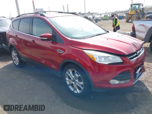 2013 Ford Escape SEL with VIN 1FMCU0H97DUA28747, listed as a IAAI auction lot 41932894 with 165,878 mi miles. Bid and sale history available at carsss.com. Image 1.