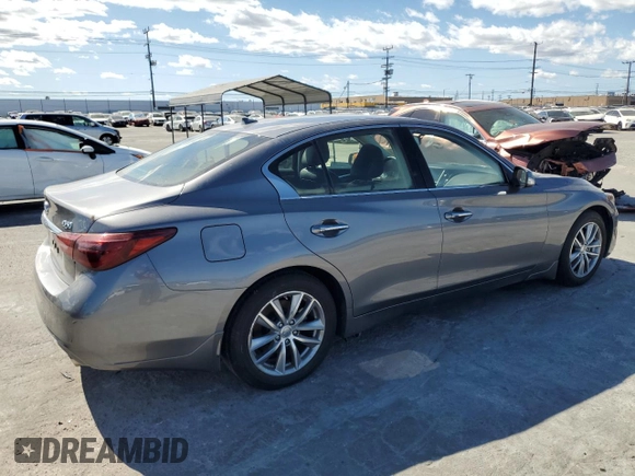 2021 Infiniti Q50 Pure with VIN JN1EV7AP7MM704225, listed as a Copart auction lot 47425665 with 25,441 mi miles and Salvage Title. Bid and sale history available at DreamBid. Image 3.