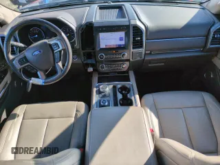 2021 Ford Expedition Max XLT with VIN 1FMJK1JT7MEA37984, listed as a Copart auction lot 43657695 with 38,259 mi miles and Salvage Title. Bid and sale history available at DreamBid. Image 8.