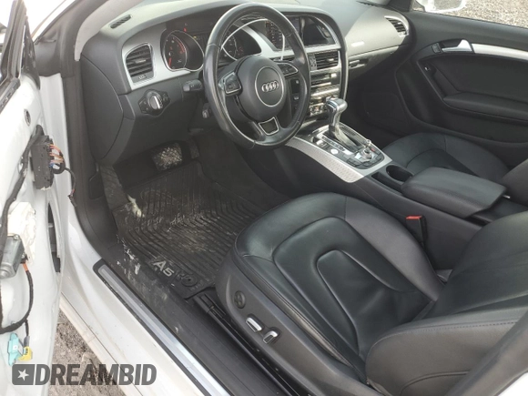 2016 Audi A5 Premium with VIN WAUD2AFR7GA050094, listed as a Copart auction lot 83549834 with 92,459 mi miles and Salvage title. Bid and sale history available at DreamBid. Image 8.