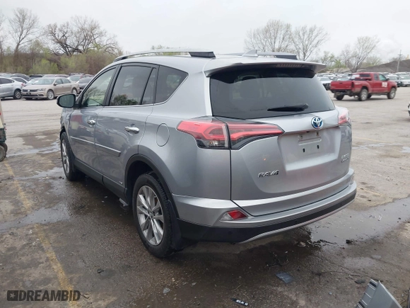 2017 Toyota RAV4 Hybrid Limited with VIN JTMDJREV5HD140010, listed as a IAAI auction lot 41925106 with 97,835 mi miles. Bid and sale history available at carsss.com. Image 3.