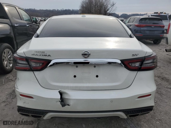 2022 Nissan Maxima SV with VIN 1N4AA6CV1NC504287, listed as a Copart auction lot 84907584 with 45,371 mi miles and Salvage Title. Bid and sale history available at carsss.com. Image 6.