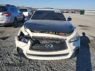 2018 Infiniti Q50 3.0t LUXE with VIN JN1EV7AP7JM360648, listed as a Copart auction lot 88972065 with 87,567 mi miles and Salvage Title. Bid and sale history available at carsss.com. Image 5.