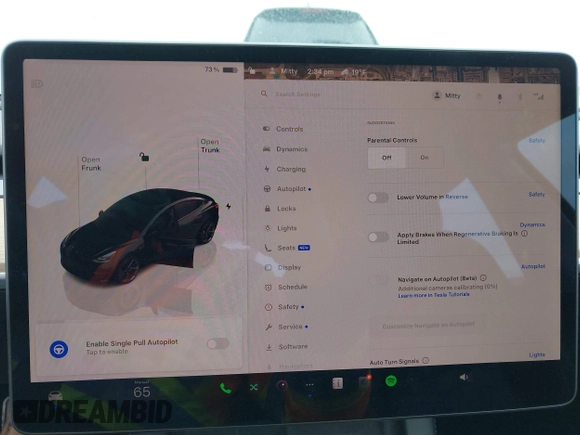 2022 Tesla Model 3 with VIN 5YJ3E1EA0NF191336, listed as a IAAI auction lot 41600441 with 126,671 mi miles and . Bid and sale history available at DreamBid. Image 17.