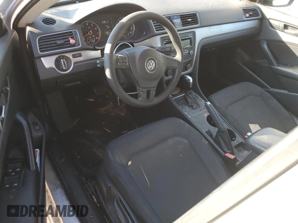 2014 Volkswagen Passat S w/Nav with VIN 1VWAP7A36EC019494, listed as a Copart auction lot 41654365 with 95,322 mi miles and Salvage Title. Bid and sale history available at carsss.com. Image 8.