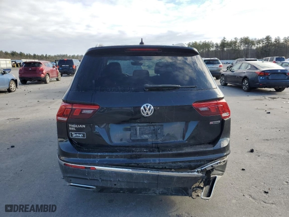 2020 Volkswagen Tiguan SE with VIN 3VV2B7AX3LM078721, listed as a Copart auction lot 82804864 with 43,581 mi miles and Salvage Title. Bid and sale history available at carsss.com. Image 6.