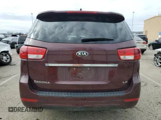 2017 Kia Sedona LX with VIN KNDMB5C16H6226582, listed as a Copart auction lot 47476845 with 163,479 mi miles and Salvage Title. Bid and sale history available at carsss.com. Image 6.