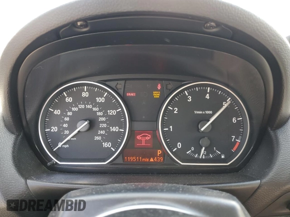2010 BMW 1 Series 128i with VIN WBAUN1C51AVH81857, listed as a Copart auction lot 76075704 with 119,511 mi miles and Salvage title. Bid and sale history available at DreamBid. Image 9.