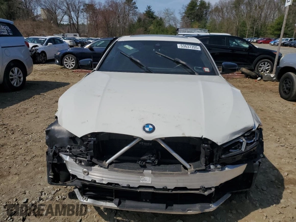 2023 BMW 3 Series 330i xDrive with VIN 3MW89FF06P8D74516, listed as a Copart auction lot 53637205 with 0 mi miles and Clean Title. Bid and sale history available at carsss.com. Image 5.