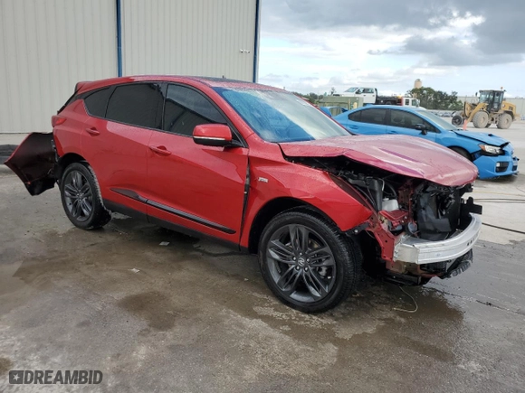 2024 Acura RDX w/A-Spec Package with VIN 5J8TC2H67RL018209, listed as a Copart auction lot 80133514 with 11,323 mi miles and Salvage Title. Bid and sale history available at carsss.com. Image 4.