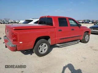 2007 Dodge Dakota SLT with VIN 1D7HE48K57S204816, listed as a Copart auction lot 44416135 with 138,552 mi miles and Salvage Title. Bid and sale history available at carsss.com. Image 3.