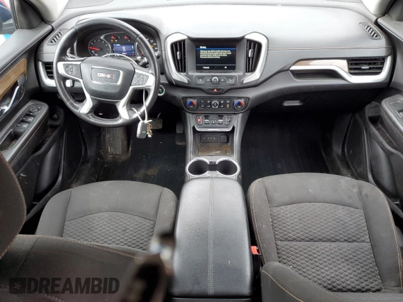 2019 GMC Terrain SLE z VIN 3GKALMEV4KL290986, wystawiony jako Copart lot #50313335 z przebiegiem 99 537 mil mil oraz Czysty tytuł • Clean title. Historia ofert i sprzedaży dostępna na DreamBid. Obrazek 8.