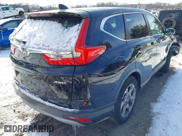 2019 Honda CR-V EX with VIN 7FARW2H59KE049921, listed as a IAAI auction lot 41366936 with 69,325 mi miles. Bid and sale history available at carsss.com. Image 4.