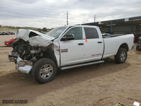 2016 Ram 2500 Tradesman with VIN 3C6UR5HL0GG311704, listed as a Copart auction lot 76388334 with 0 mi miles and Salvage Title. Bid and sale history available at carsss.com. Image 1.