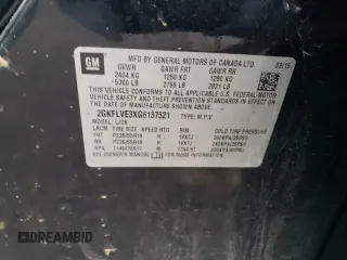 2016 GMC Terrain Denali z VIN 2GKFLVE3XG6137521, wystawiony jako Copart lot #57783815 z przebiegiem 119 339 mil mil oraz Szkoda całkowita • Salvage title. Historia ofert i sprzedaży dostępna na DreamBid. Obrazek 13.