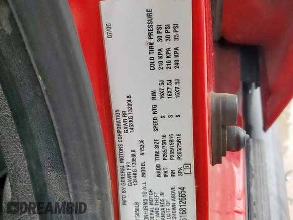 2006 Hummer H3 with VIN 5GTDN136168126654, listed as a Copart auction lot 53430095 with 83,018 mi miles and Salvage Title. Bid and sale history available at carsss.com. Image 16.