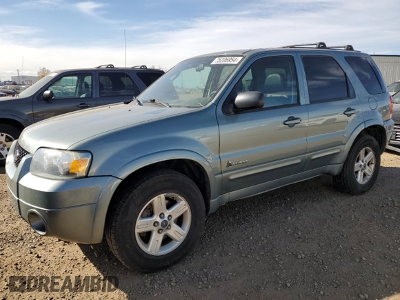 2006 Ford Escape Hybrid with VIN 1FMYU96HX6KD19701, listed as a Copart auction lot 75206954 with 211,729 mi miles and Clean Title. Bid and sale history available at carsss.com. Image 1.