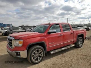 2014 GMC Sierra 1500 SLT with VIN 3GTU2VEC7EG451098, listed as a Copart auction lot 46485105 with 151,859 mi miles and Salvage Title. Bid and sale history available at DreamBid. Image 1.