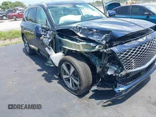 2023 Genesis GV80 with VIN KMUHCESC1PU128519, listed as a IAAI auction lot 42384545 with 32,388 mi miles and . Bid and sale history available at DreamBid. Image 6.
