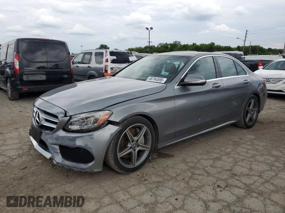 2015 Mercedes-Benz C 300 z VIN 55SWF4JB7FU066621, wystawiony jako Copart lot #58784595 z przebiegiem 141 976 mil mil oraz Czysty tytuł • Clean title. Historia ofert i sprzedaży dostępna na DreamBid. Obrazek 1.