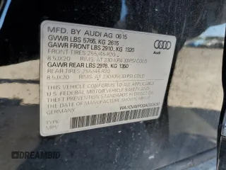 2016 Audi Q5 Premium Plus with VIN WA1CVAFP0GA020630, listed as a Copart auction lot 87548265 with 165,183 mi miles and Salvage title. Bid and sale history available at DreamBid. Image 13.