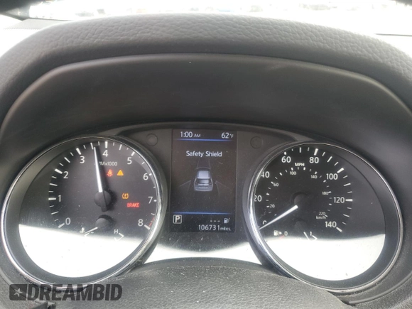 2018 Nissan Rogue SV with VIN 5N1AT2MTXJC827849, listed as a Copart auction lot 49293145 with 106,731 mi miles and Salvage Title. Bid and sale history available at carsss.com. Image 9.