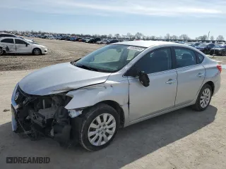 2019 Nissan Sentra S with VIN 3N1AB7AP7KY267375, listed as a Copart auction lot 46686645 with 81,036 mi miles and Salvage Title. Bid and sale history available at carsss.com. Image 1.