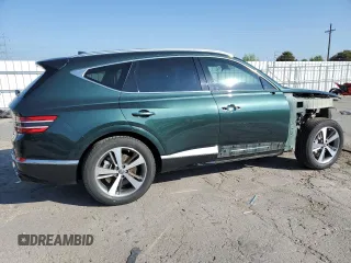 2021 Genesis GV80 with VIN KMUHCESC7MU040635, listed as a Copart auction lot 59625875 with 61,027 mi miles and Salvage title. Bid and sale history available at DreamBid. Image 3.